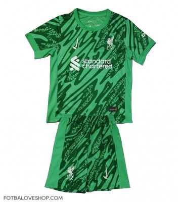 Liverpool Brankářské Dětské Venkovní Dres 2024-25 Krátký Rukáv (+ trenýrky)